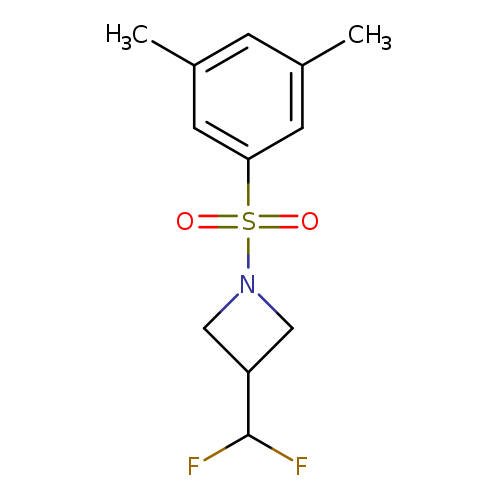 3-(difluoromethyl)-1-(3,5-dimethylbenzenesulfonyl)azetidine