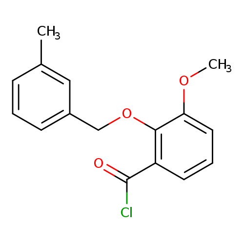 3-Methoxy-2-[(3-methylbenzyl)oxy]benzoyl chloride