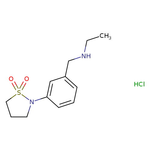 2-{3-[(ethylamino)methyl]phenyl}-1,2-thiazolidine-1,1-dione hydrochloride