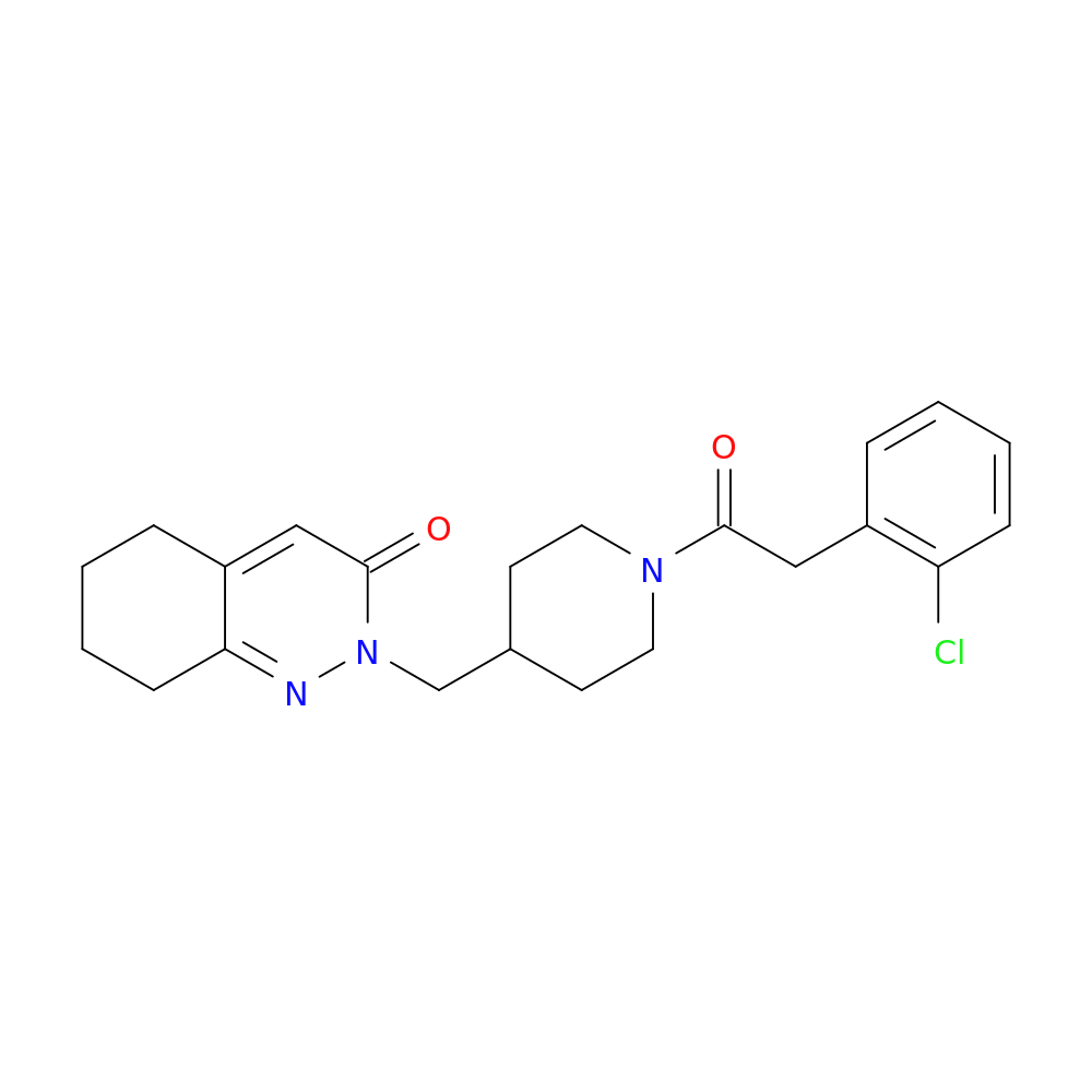 2-({1-[2-(2-chlorophenyl)acetyl]piperidin-4-yl}methyl)-2,3,5,6,7,8-hexahydrocinnolin-3-one