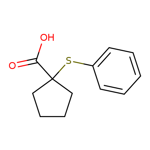 1-(phenylsulfanyl)cyclopentane-1-carboxylic acid