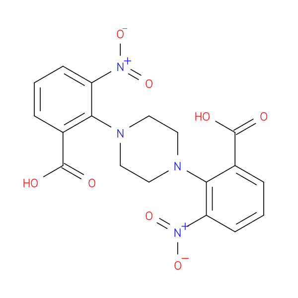 2-[4-(2-carboxy-6-nitrophenyl)piperazin-1-yl]-3-nitrobenzoic acid
