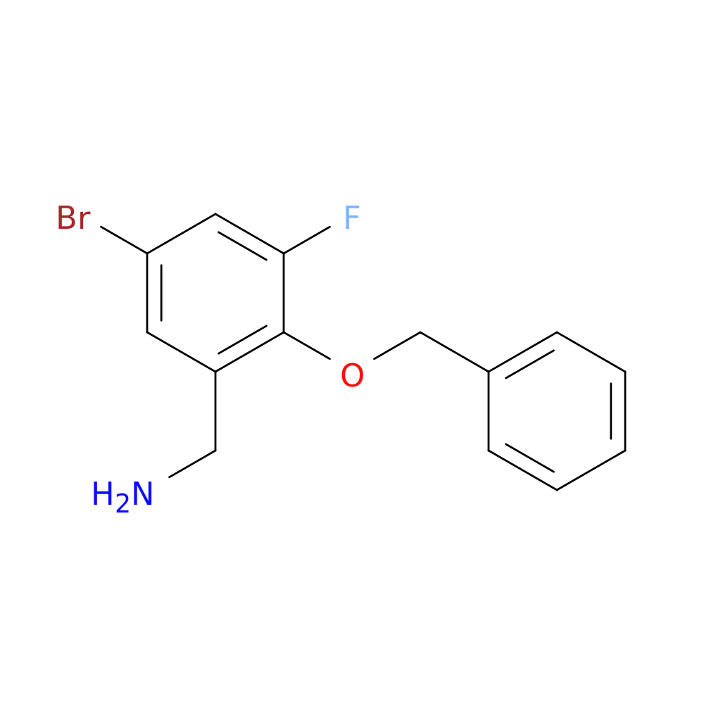 [2-(Benzyloxy)-5-bromo-3-fluorophenyl]methanamine