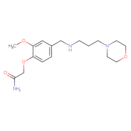 2-[2-methoxy-4-({[3-(4-morpholinyl)propyl]amino}methyl)phenoxy]acetamide