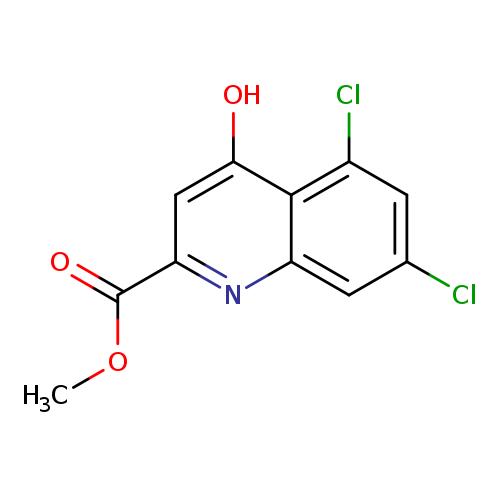 2-Quinolinecarboxylic acid, 5,7-dichloro-4-hydroxy-, methyl ester