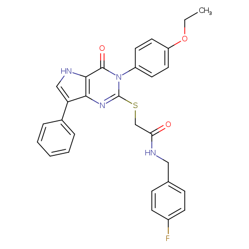 2-{[3-(4-ethoxyphenyl)-4-oxo-7-phenyl-3H,4H,5H-pyrrolo[3,2-d]pyrimidin-2-yl]sulfanyl}-N-[(4-fluorophenyl)methyl]acetamide