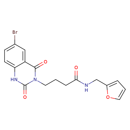 4-(6-bromo-2,4-dioxo-1,2,3,4-tetrahydroquinazolin-3-yl)-N-[(furan-2-yl)methyl]butanamide