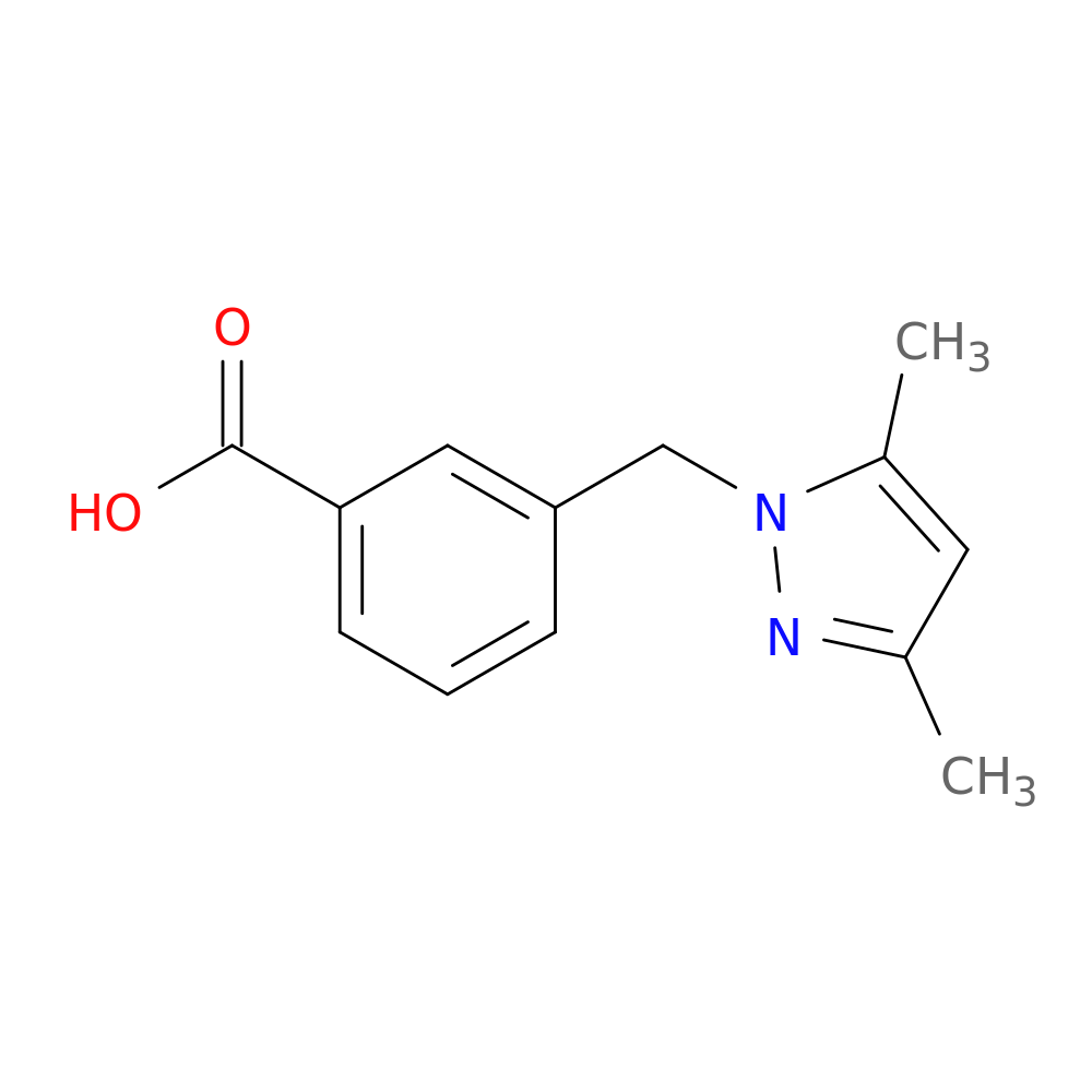 3-[(3,5-dimethyl-1H-pyrazol-1-yl)methyl]benzoic acid