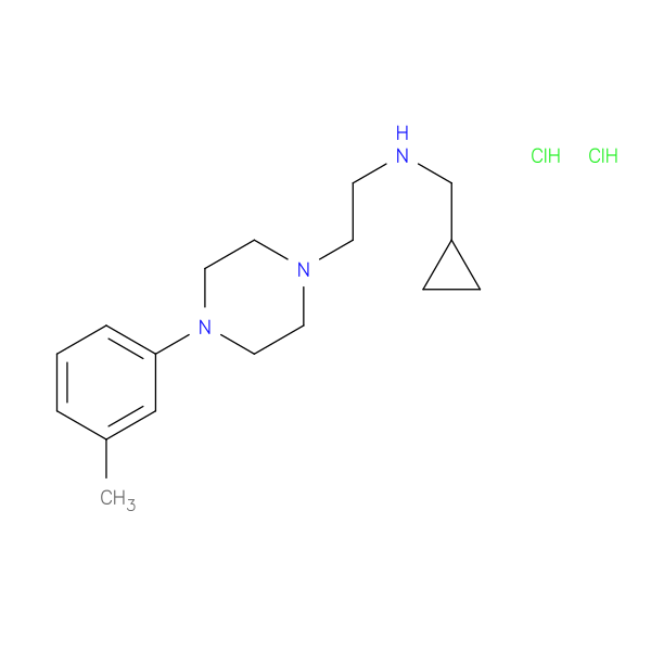 (cyclopropylmethyl)({2-[4-(3-methylphenyl)piperazin-1-yl]ethyl})amine dihydrochloride