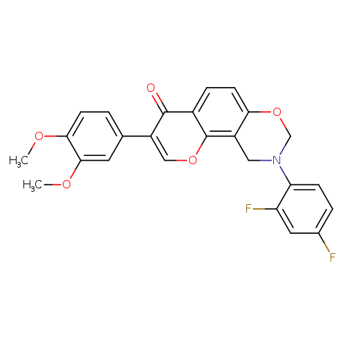 9-(2,4-difluorophenyl)-3-(3,4-dimethoxyphenyl)-4H,8H,9H,10H-chromeno[8,7-e][1,3]oxazin-4-one