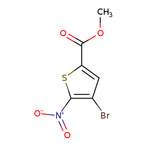 2-Thiophenecarboxylic acid, 4-bromo-5-nitro-, methyl ester