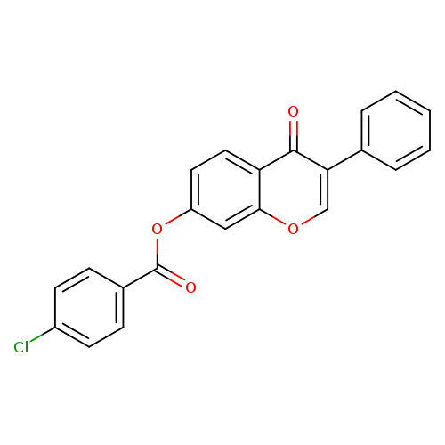 4-oxo-3-phenyl-4H-chromen-7-yl 4-chlorobenzoate
