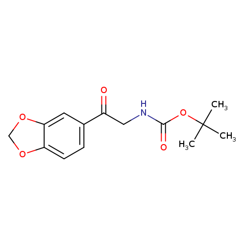 Carbamic acid, [2-(1,3-benzodioxol-5-yl)-2-oxoethyl]-, 1,1-dimethylethyl ester (9CI)