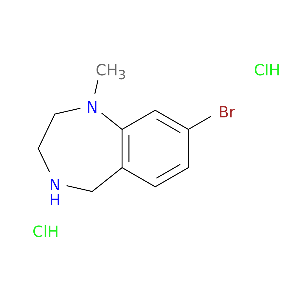 8-bromo-1-methyl-2,3,4,5-tetrahydro-1H-1,4-benzodiazepine dihydrochloride