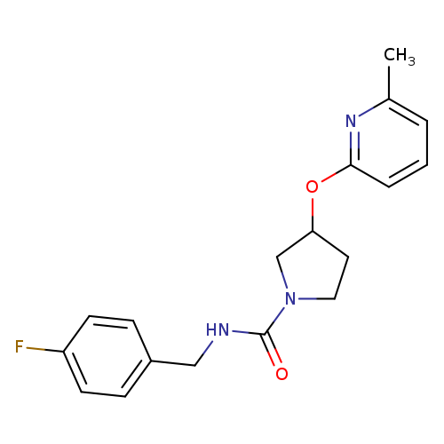 N-[(4-fluorophenyl)methyl]-3-[(6-methylpyridin-2-yl)oxy]pyrrolidine-1-carboxamide