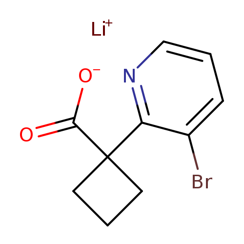 lithium(1+) 1-(3-bromopyridin-2-yl)cyclobutane-1-carboxylate