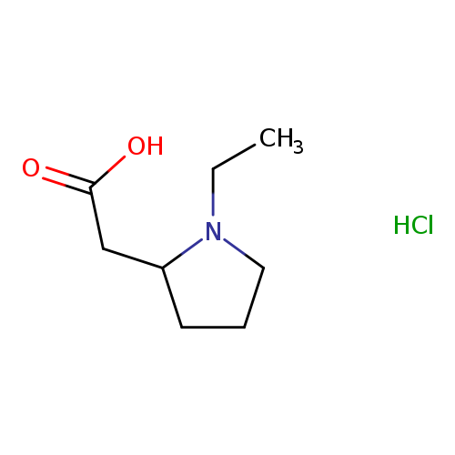 2-(1-ethylpyrrolidin-2-yl)acetic acid hydrochloride