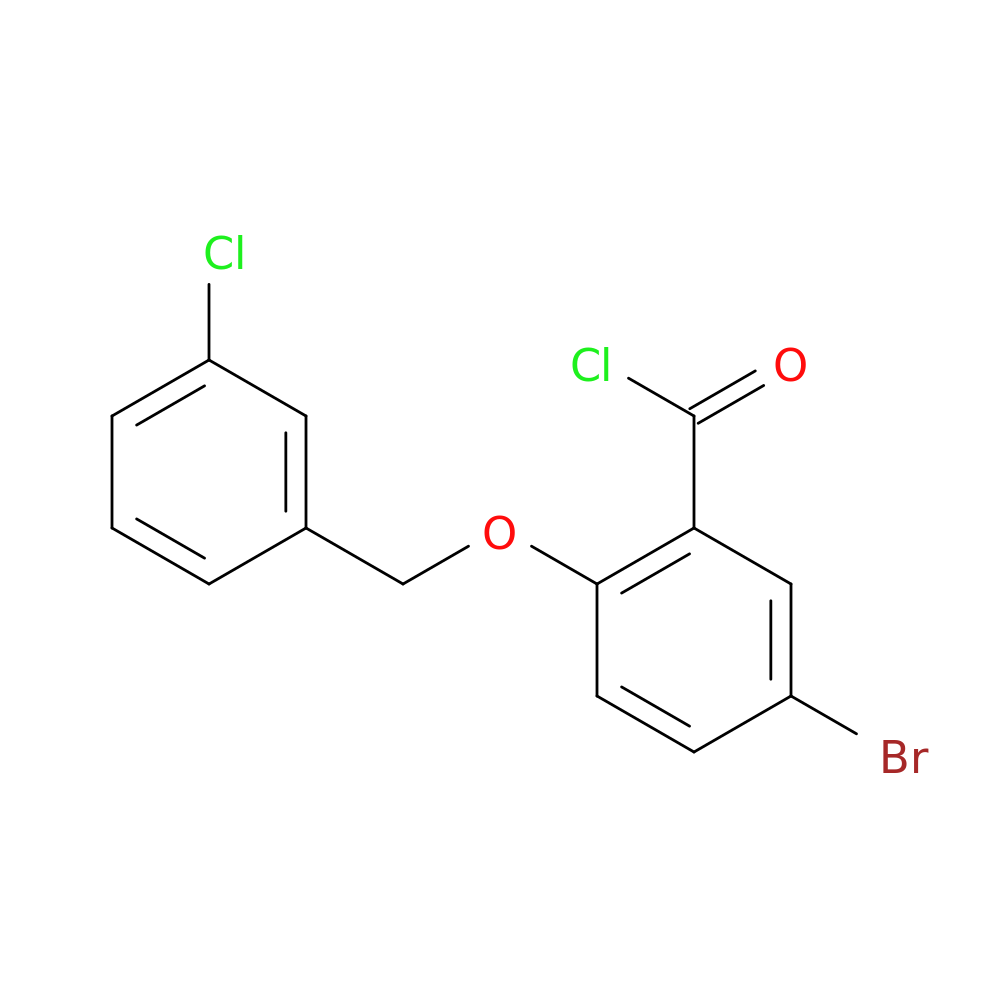 5-Bromo-2-[(3-chlorobenzyl)oxy]benzoyl chloride