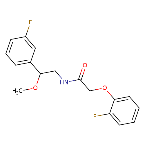 2-(2-fluorophenoxy)-N-[2-(3-fluorophenyl)-2-methoxyethyl]acetamide