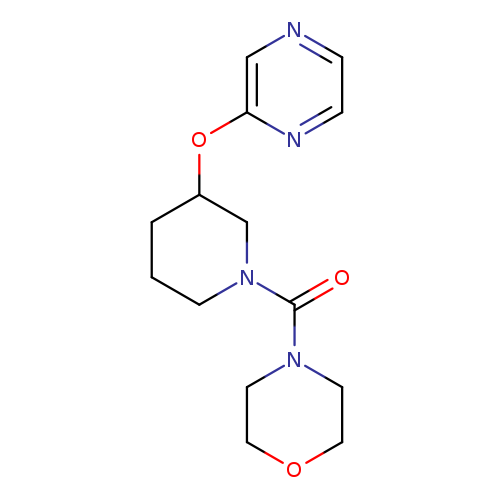 4-[3-(pyrazin-2-yloxy)piperidine-1-carbonyl]morpholine