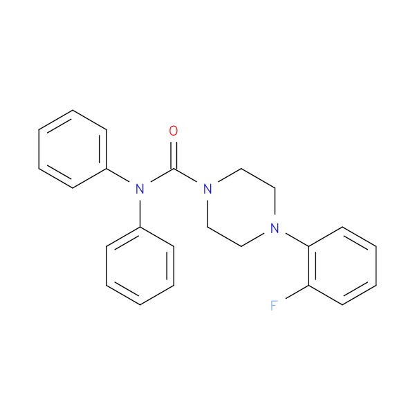 4-(2-fluorophenyl)-N,N-diphenylpiperazine-1-carboxamide