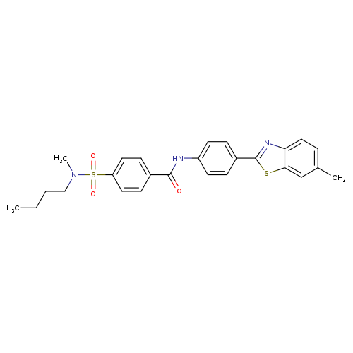 4-[butyl(methyl)sulfamoyl]-N-[4-(6-methyl-1,3-benzothiazol-2-yl)phenyl]benzamide