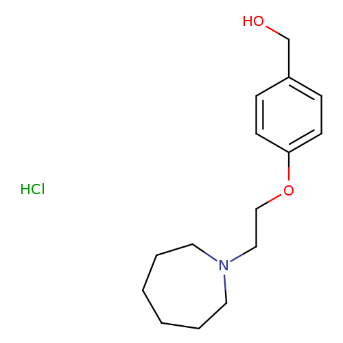 Benzenemethanol, 4-[2-(hexahydro-1H-azepin-1-yl)ethoxy]- (hydrochloride)