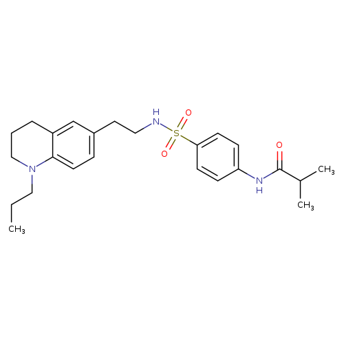 2-methyl-N-(4-{[2-(1-propyl-1,2,3,4-tetrahydroquinolin-6-yl)ethyl]sulfamoyl}phenyl)propanamide