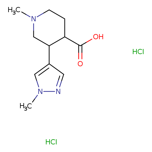 1-methyl-3-(1-methyl-1h-pyrazol-4-yl)piperidine-4-carboxylic acid dihydrochloride