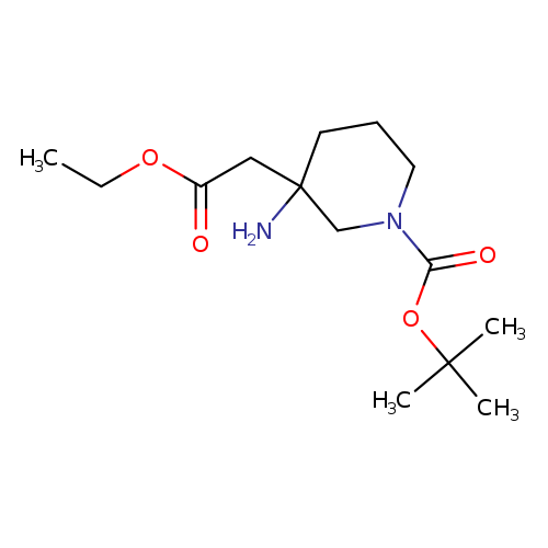 tert-butyl 3-aMino-3-(2-ethoxy-2-oxoethyl)piperidine-1-carboxylate