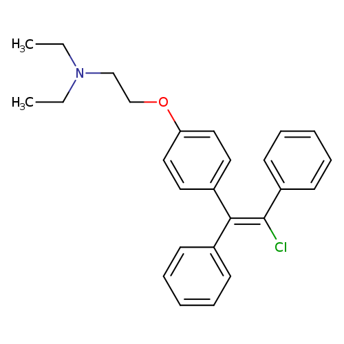 Ethanamine, 2-[4-[(1E)-2-chloro-1,2-diphenylethenyl]phenoxy]-N,N-diethyl-