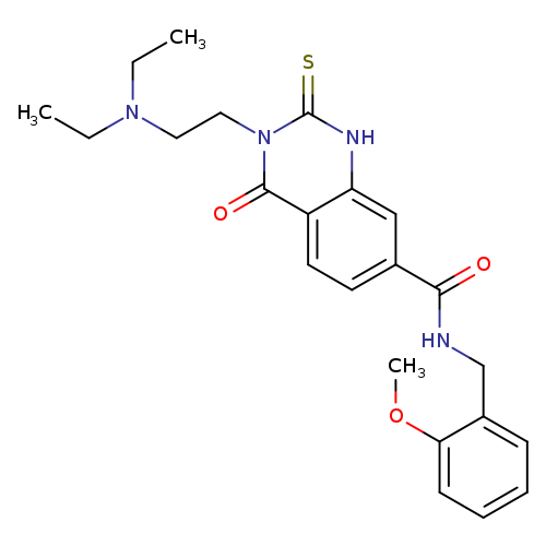 3-[2-(diethylamino)ethyl]-N-[(2-methoxyphenyl)methyl]-4-oxo-2-sulfanylidene-1,2,3,4-tetrahydroquinazoline-7-carboxamide