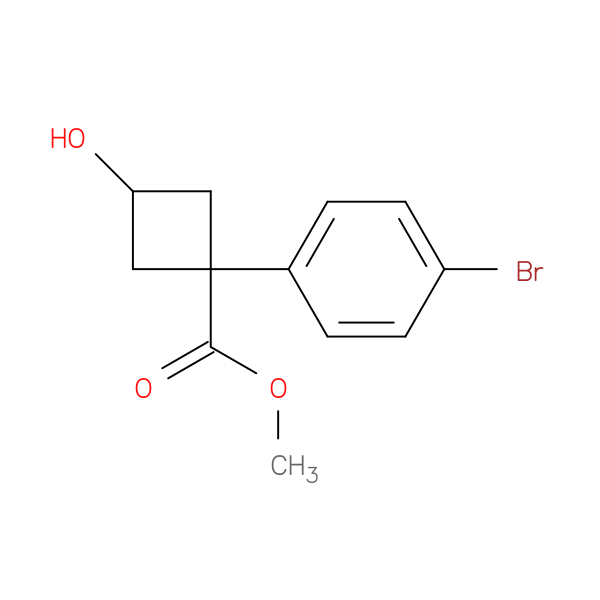 Methyl 1-(4-Bromophenyl)-3-Hydroxycyclobutanecarboxylate