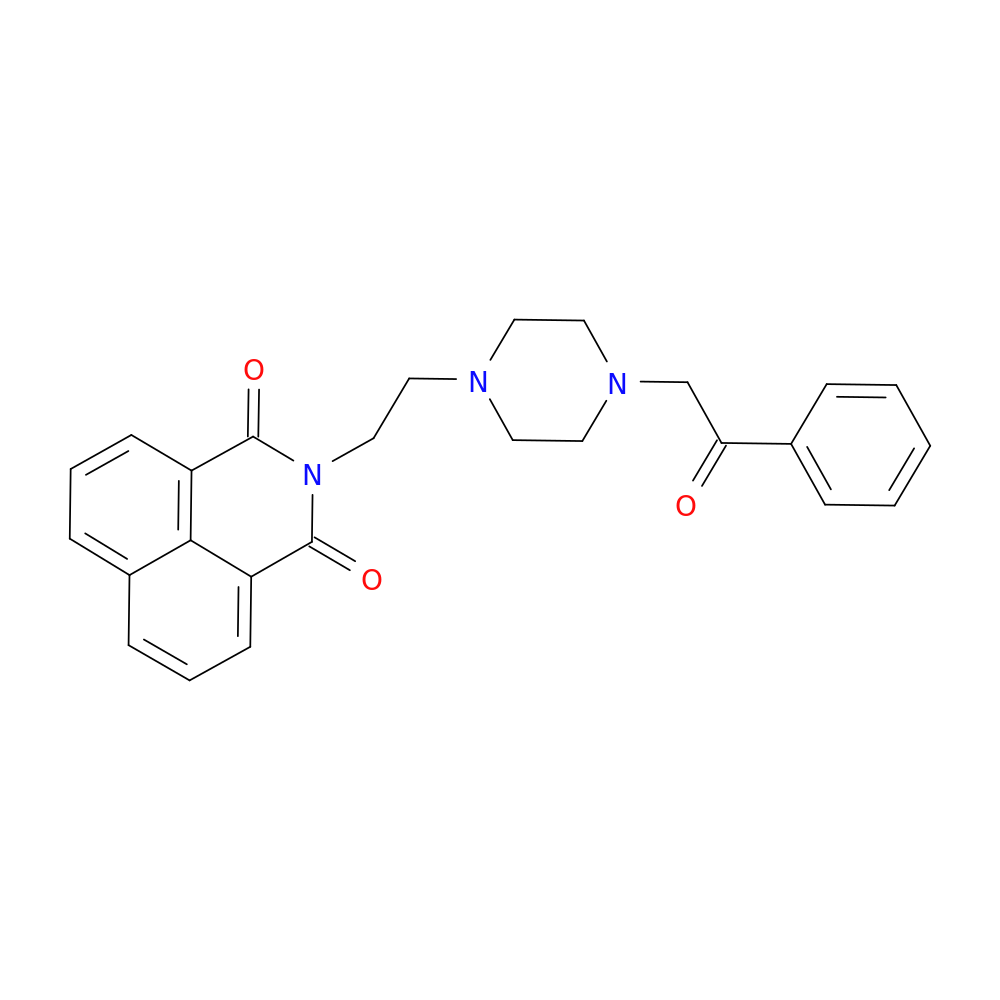 3-{2-[4-(2-oxo-2-phenylethyl)piperazin-1-yl]ethyl}-3-azatricyclo[7.3.1.0^{5,13}]trideca-1(12),5,7,9(13),10-pentaene-2,4-dione