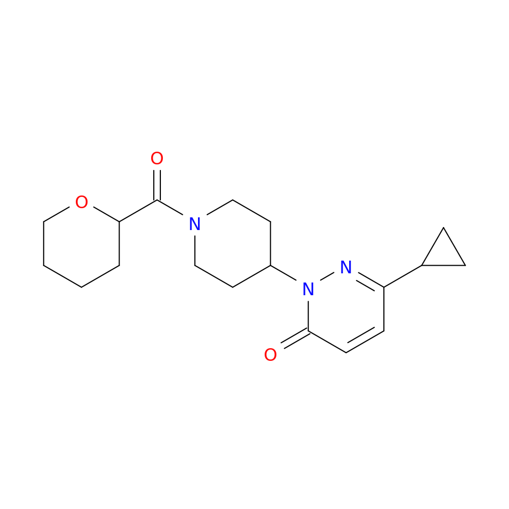 6-cyclopropyl-2-[1-(oxane-2-carbonyl)piperidin-4-yl]-2,3-dihydropyridazin-3-one