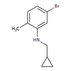 5-bromo-N-(cyclopropylmethyl)-2-methylaniline