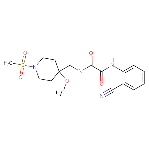N'-(2-cyanophenyl)-N-[(1-methanesulfonyl-4-methoxypiperidin-4-yl)methyl]ethanediamide