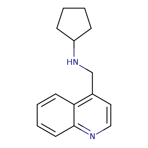 N-[(quinolin-4-yl)methyl]cyclopentanamine