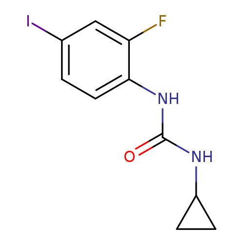 1-Cyclopropyl-3-(2-fluoro-4-iodophenyl)urea