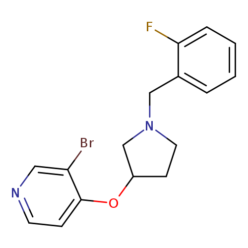 3-bromo-4-({1-[(2-fluorophenyl)methyl]pyrrolidin-3-yl}oxy)pyridine
