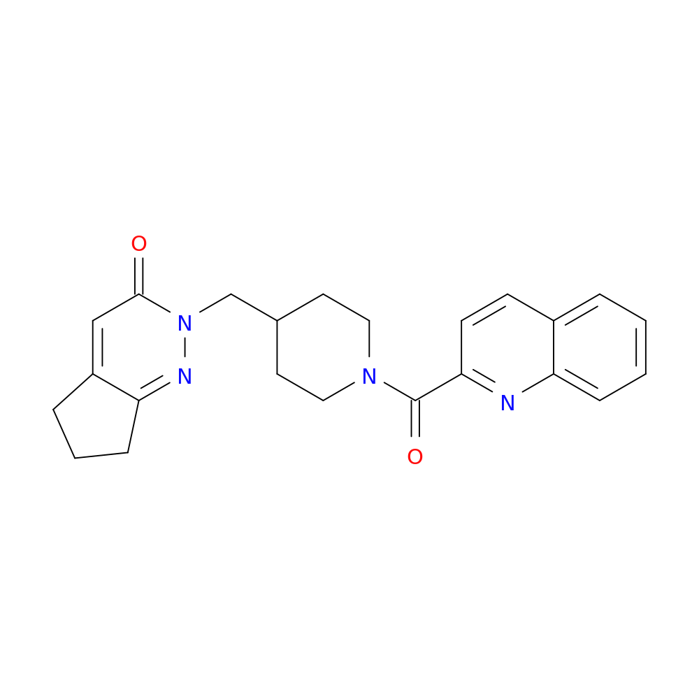 2-{[1-(quinoline-2-carbonyl)piperidin-4-yl]methyl}-2H,3H,5H,6H,7H-cyclopenta[c]pyridazin-3-one