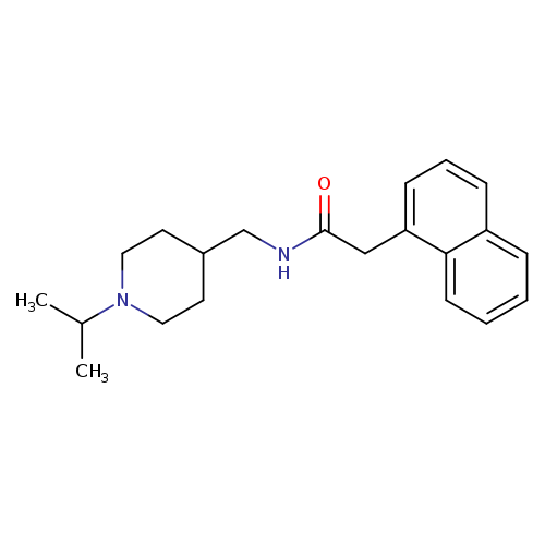 2-(naphthalen-1-yl)-N-{[1-(propan-2-yl)piperidin-4-yl]methyl}acetamide