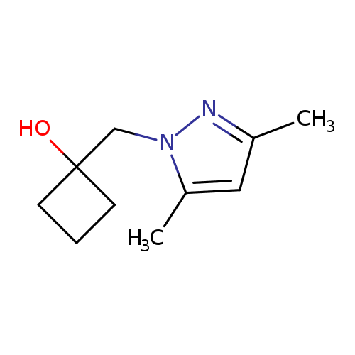 "1-[(3,5-dimethyl-1H-pyrazol-1-yl)methyl]cyclobutan-1-ol"