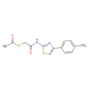 2-(acetylsulfanyl)-N-[4-(4-methylphenyl)-1,3-thiazol-2-yl]acetamide