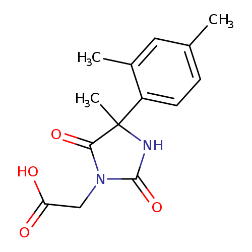 2-[4-(2,4-dimethylphenyl)-4-methyl-2,5-dioxoimidazolidin-1-yl]acetic acid