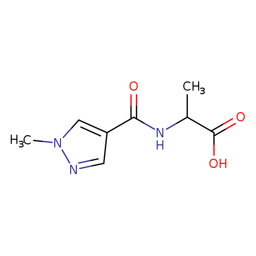 2-[(1-methyl-1H-pyrazol-4-yl)formamido]propanoic acid