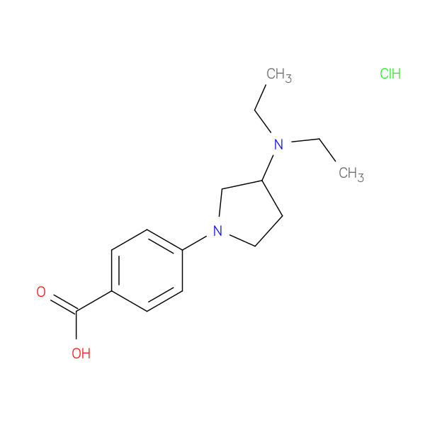 4-[3-(diethylamino)pyrrolidin-1-yl]benzoic acid hydrochloride