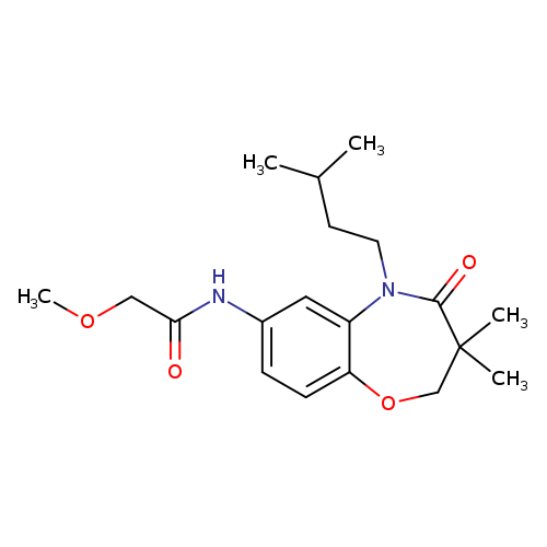 N-[3,3-dimethyl-5-(3-methylbutyl)-4-oxo-2,3,4,5-tetrahydro-1,5-benzoxazepin-7-yl]-2-methoxyacetamide