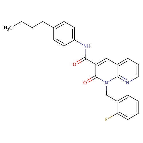N-(4-butylphenyl)-1-[(2-fluorophenyl)methyl]-2-oxo-1,2-dihydro-1,8-naphthyridine-3-carboxamide