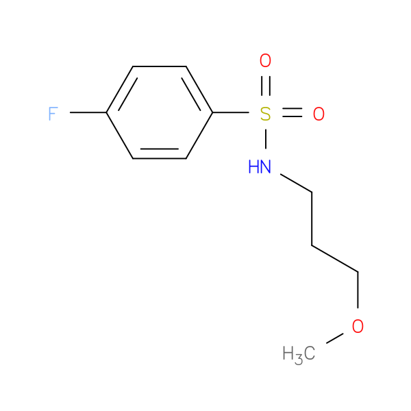 4-fluoro-N-(3-methoxypropyl)benzene-1-sulfonamide